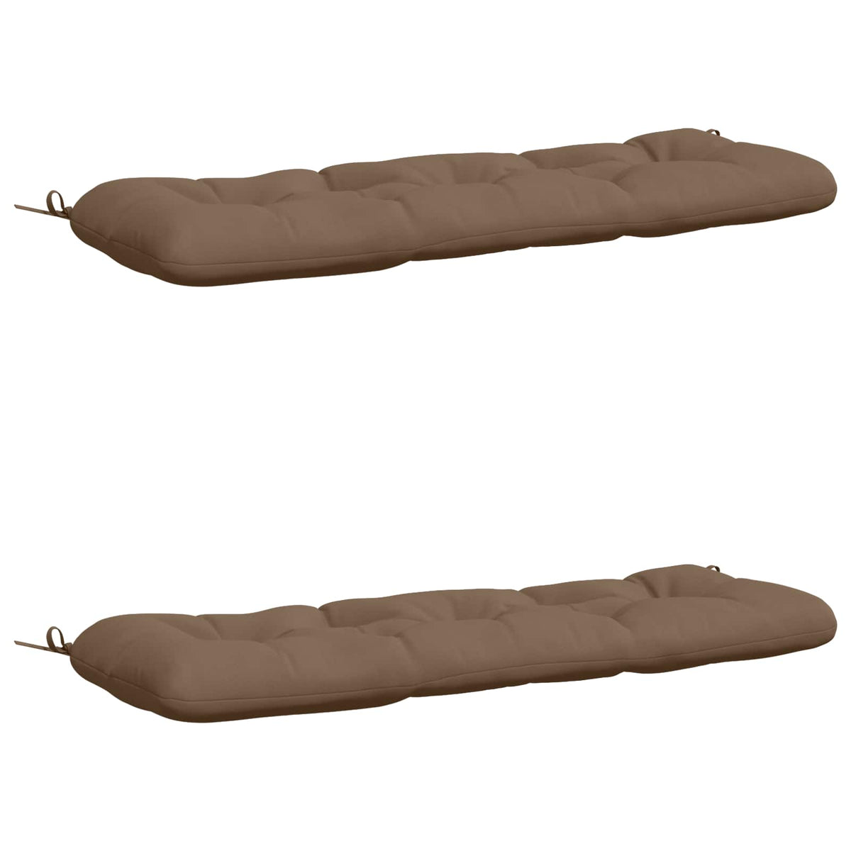 Vidaxl 2-delige bankkussens vianen 100% polyester taupe