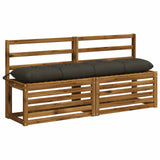 Vidaxl bankkussen vianen 100% polyester antraciet 140 x 30 x 12 cm