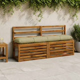 Vidaxl bankkussen vianen 100% polyester lichtgroen 140 x 30 x 12 cm