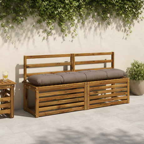 Vidaxl bankkussen vianen 100% polyester taupe 140 x 30 x 12 cm