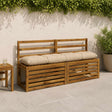 Vidaxl bankkussen vianen 100% polyester crèmekleurig 150 x 30 x 12 cm