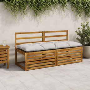 Vidaxl 2-delige bankkussens vianen 100% polyester wit 150 x 60 x 12 cm
