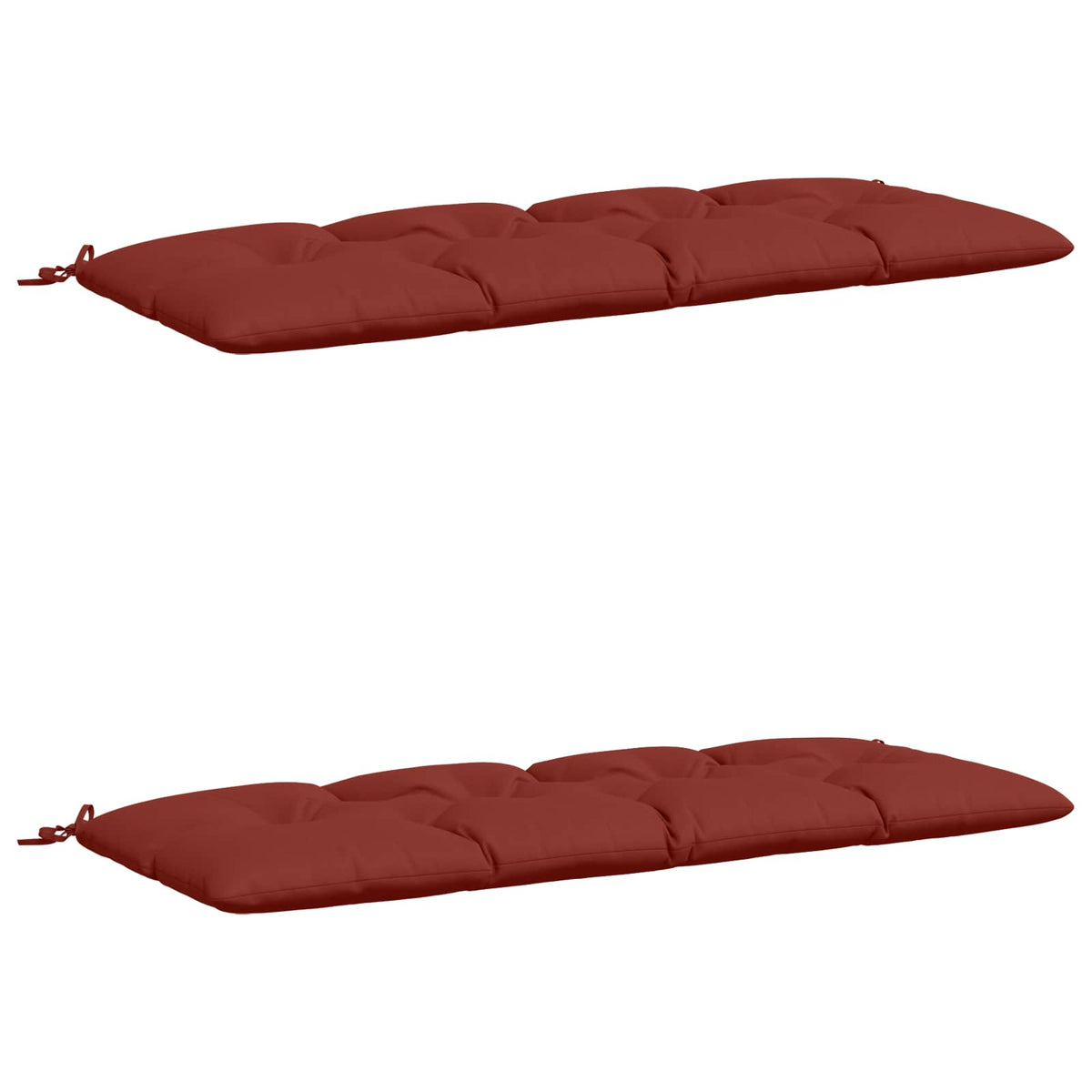Vidaxl 2-delige bankkussens vianen 100% polyester rood
