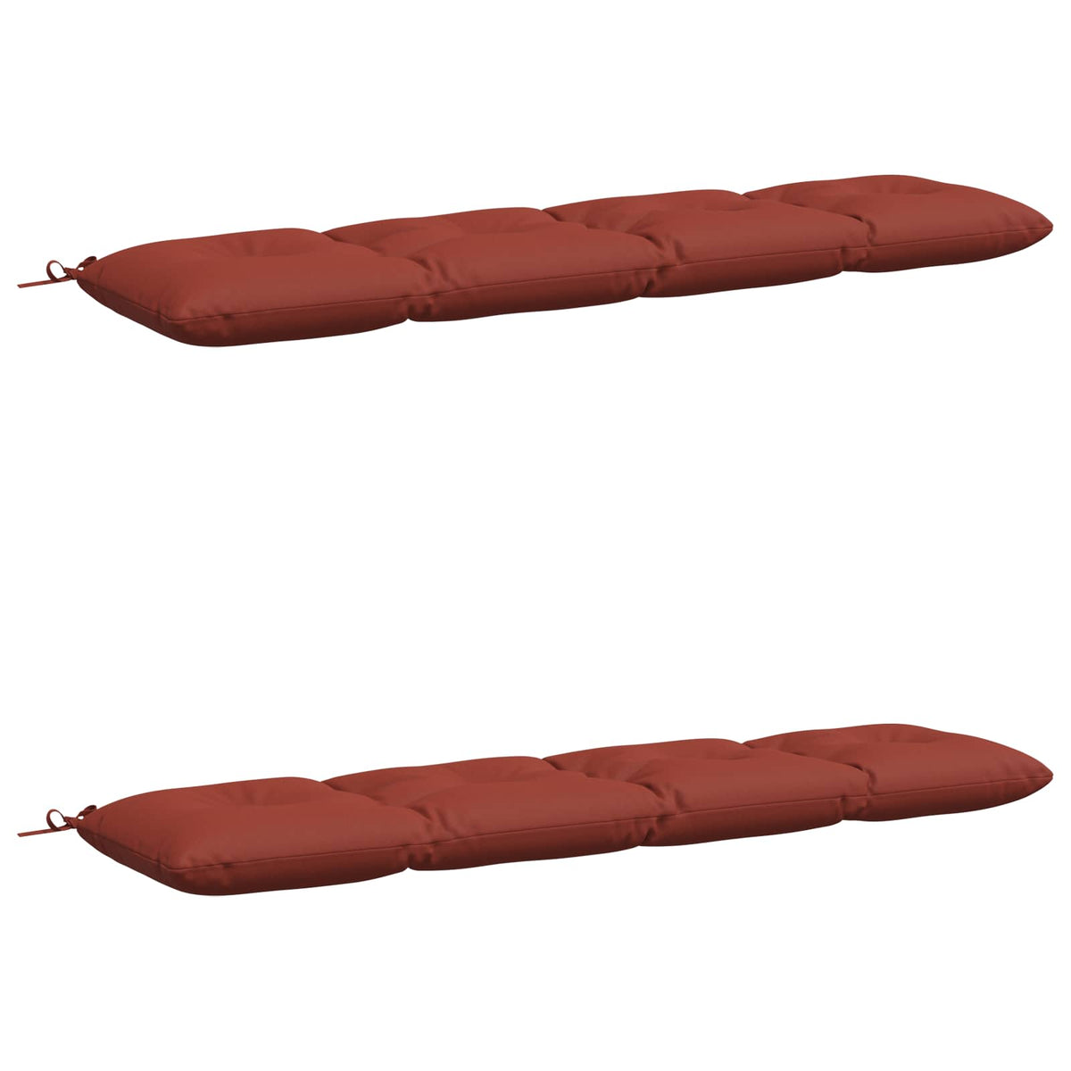 Vidaxl 2-delige bankkussens vianen 100% polyester rood