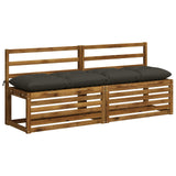 Vidaxl bankkussen vianen 100% polyester antraciet 160 x 40 x 12 cm