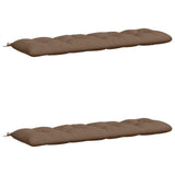 Vidaxl 2-delige bankkussens vianen 100% polyester taupe