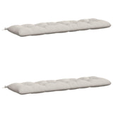 Vidaxl 2-delige bankkussens vianen 100% polyester wit 160 x 50 x 12 cm