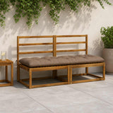 Vidaxl bankkussen vianen 100% polyester taupe 180 x 60 x 12 cm