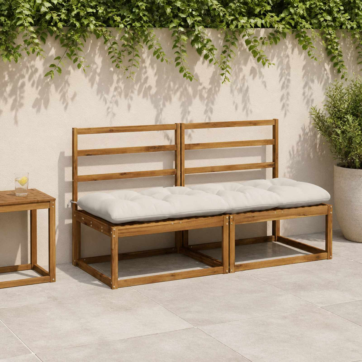 Vidaxl bankkussen vianen 100% polyester wit 180 x 60 x 12 cm