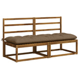 Vidaxl bankkussen vianen 100% polyester taupe 180 x 60 x 12 cm