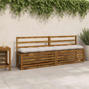 Vidaxl 2-delige bankkussens vianen 100% polyester wit 200 x 30 x 12 cm