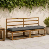 Vidaxl bankkussen vianen 100% polyester grijs 200 x 50 x 12 cm