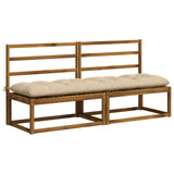 Vidaxl bankkussen vianen 100% polyester crèmekleurig 200 x 50 x 12 cm