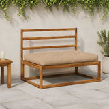 Vidaxl pallet zitkussen vianen 100% polyester zand 120 x 80 x 12 cm