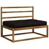 Vidaxl pallet zitkussen vianen 100% polyester zwart 120 x 60 x 12 cm
