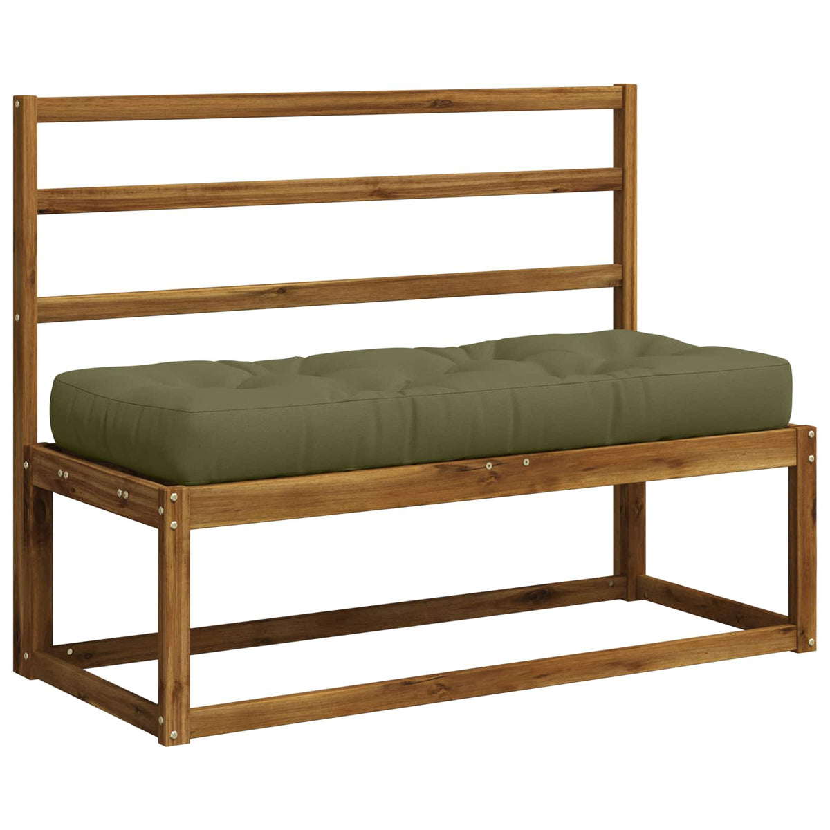 Vidaxl pallet zitkussen vianen 100% polyester olijfgroen