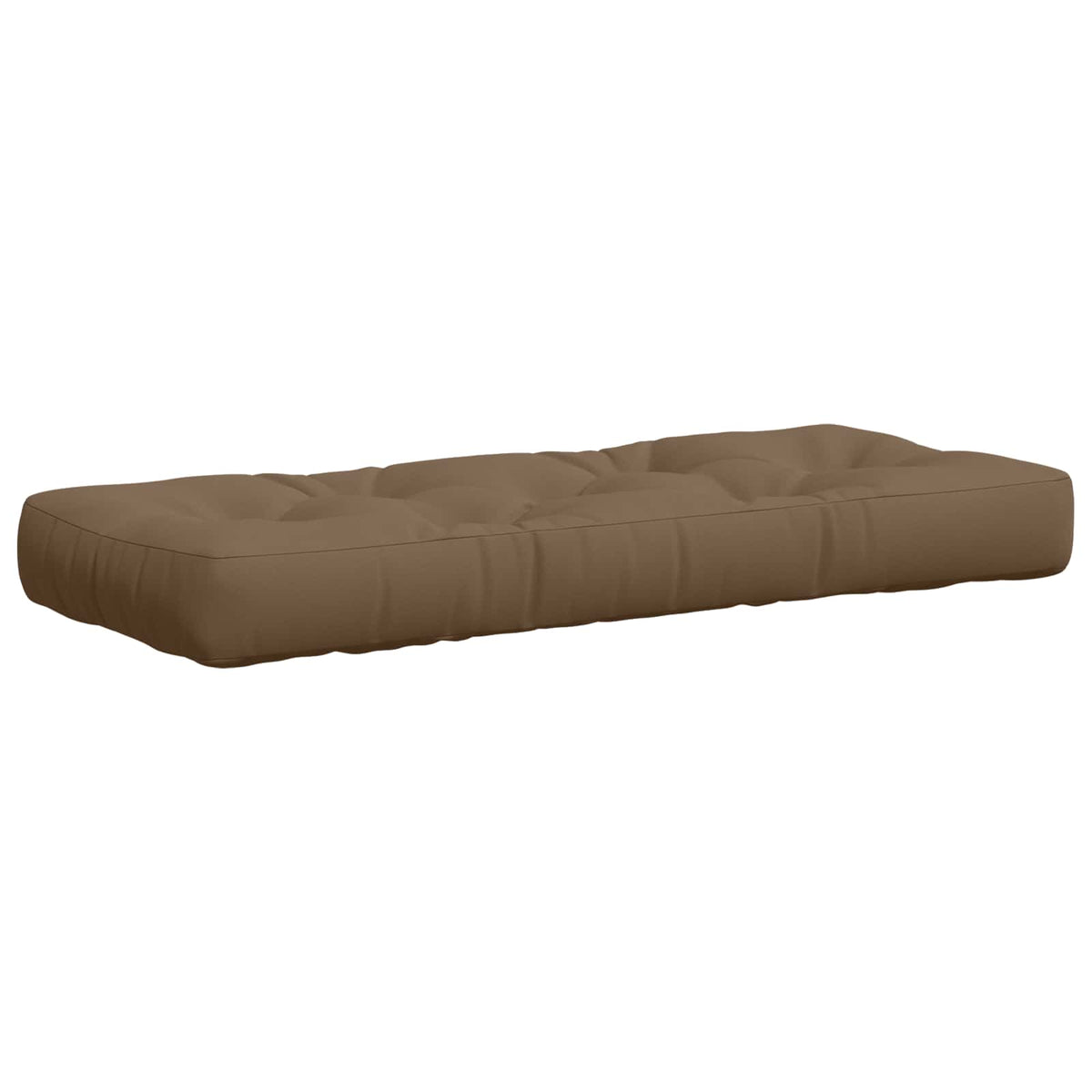 Vidaxl pallet zitkussen vianen 100% polyester taupe 120 x 50 x 12 cm