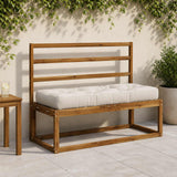 Vidaxl pallet zitkussen vianen 100% polyester wit 120 x 50 x 12 cm