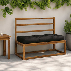 Vidaxl pallet zitkussen vianen 100% polyester zwart 120 x 50 x 12 cm