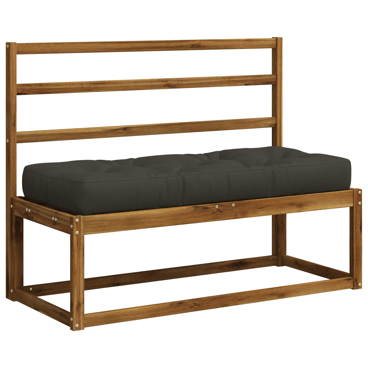 Vidaxl pallet zitkussen vianen 100% polyester antraciet