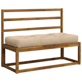 Vidaxl pallet zitkussen vianen 100% polyester crèmekleurig