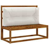 Vidaxl pallet rugkussen vianen 100% polyester wit 120 x 40 x 12 cm