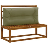 Vidaxl pallet rugkussen vianen 100% polyester olijfgroen