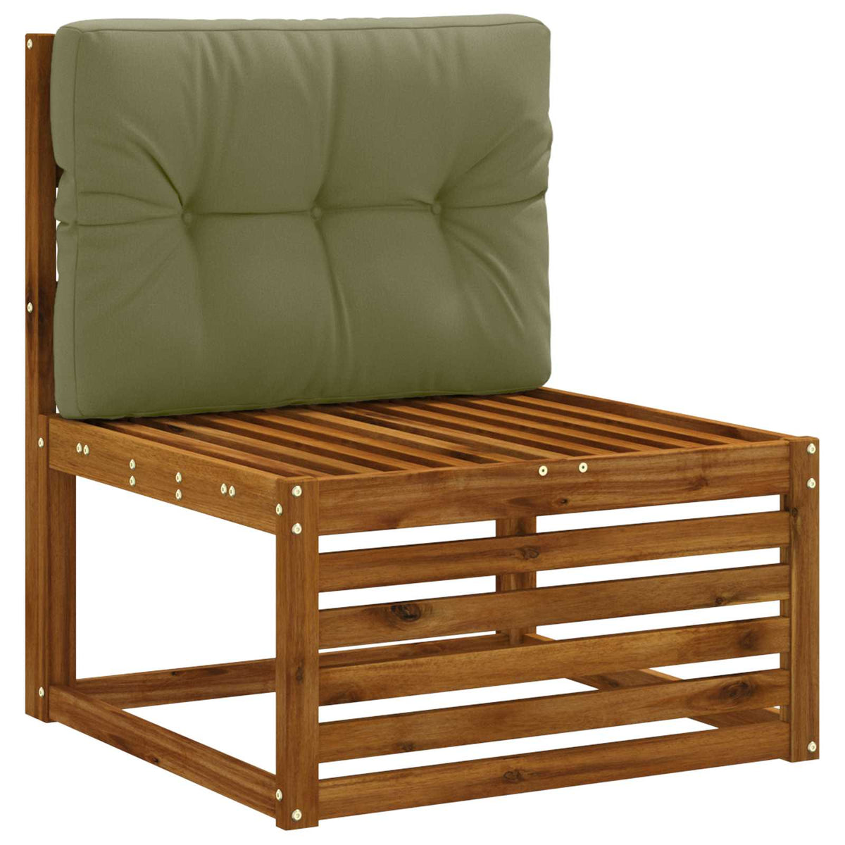 Vidaxl pallet rugkussen vianen 100% polyester olijfgroen
