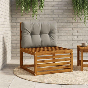 Vidaxl pallet rugkussen vianen 100% polyester grijs 70 x 40 x 12 cm