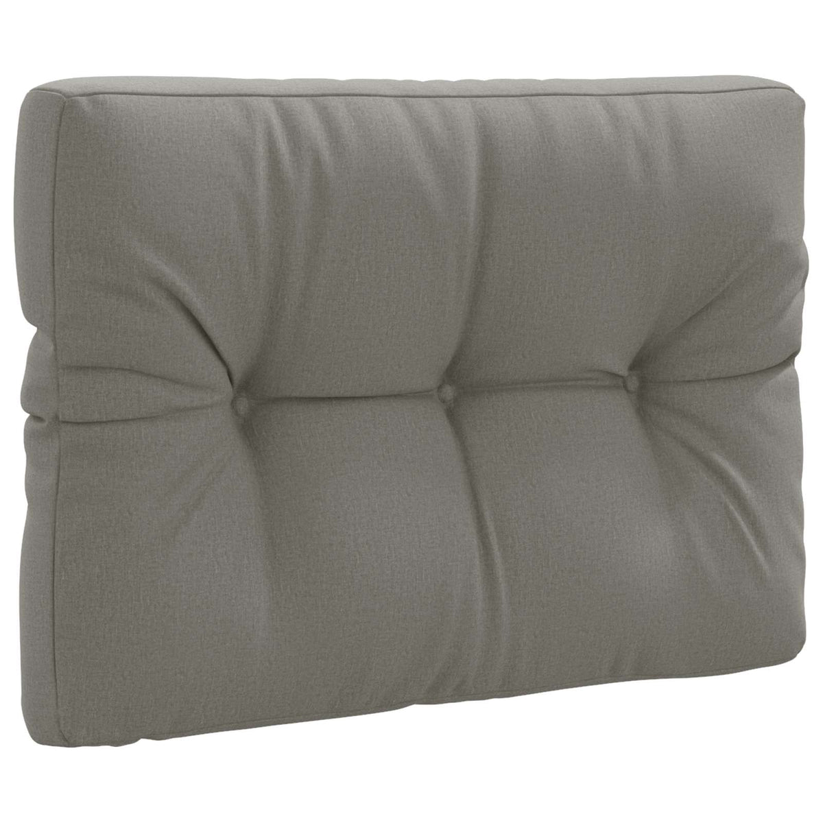 Vidaxl pallet rugkussen vianen 100% polyester grijs 70 x 50 x 12 cm