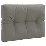 Vidaxl pallet rugkussen vianen 100% polyester grijs 70 x 50 x 12 cm