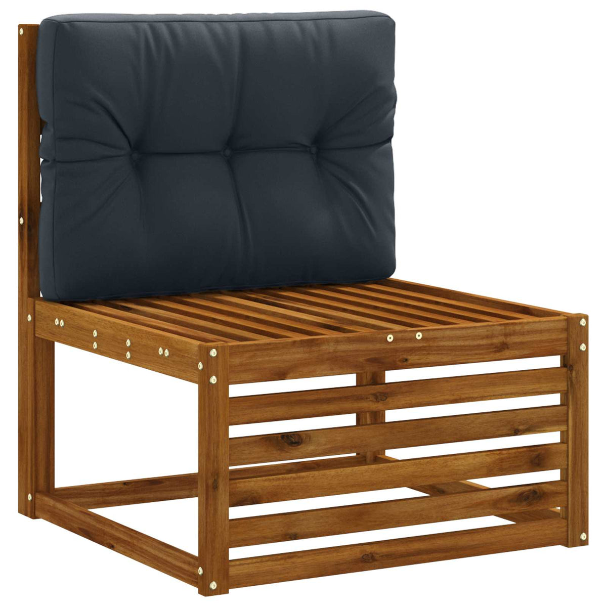 Vidaxl pallet rugkussen vianen 100% polyester donkerblauw