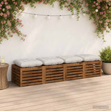 Vidaxl zitkussens vianen 4 st 100% polyester wit 40 x 40 x 12 cm