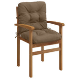 Vidaxl 6-delige hoogrug kussen vianen 100% polyester taupe