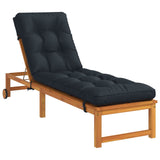 Vidaxl ligstoel kussen vianen 100% polyester donkerblauw