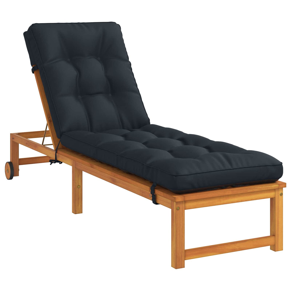 Vidaxl ligstoel kussen vianen 100% polyester donkerblauw
