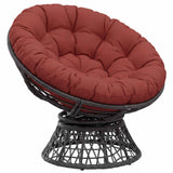 Vidaxl papasan stoel kussen vianen 100% polyester rood ø 130 x 12 cm