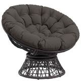 Vidaxl papasan stoel kussen vianen 100% polyester antraciet