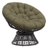 Vidaxl papasan stoel kussen vianen 100% polyester olijfgroen