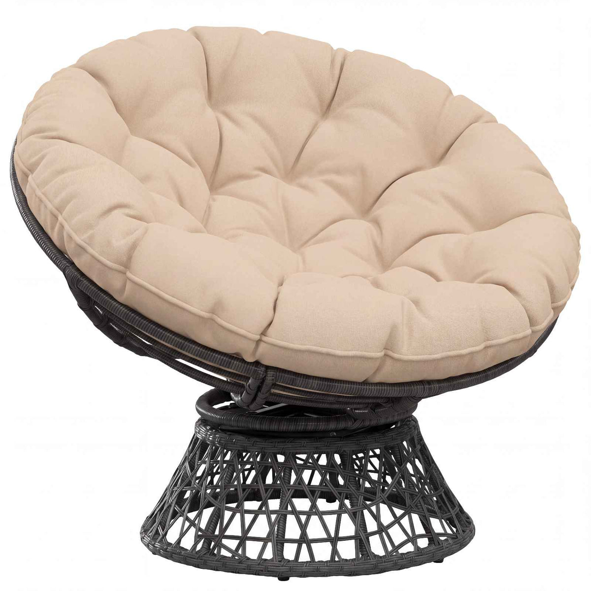 Vidaxl hangstoel kussen vianen 100% polyester crèmekleurig