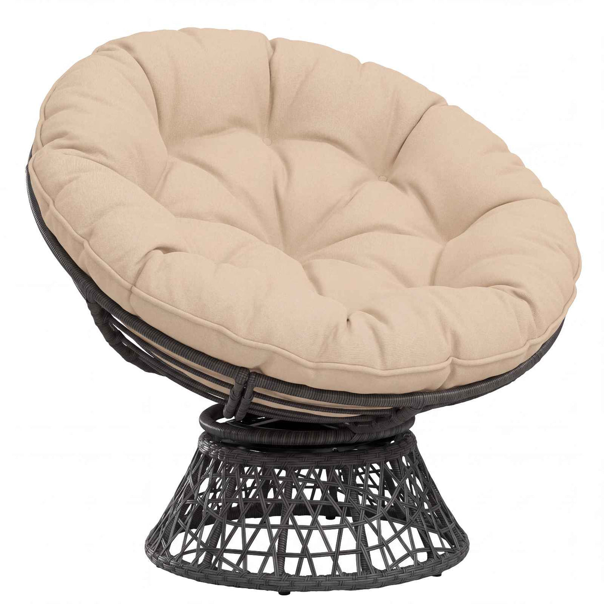 Vidaxl hangstoel kussen vianen 100% polyester crèmekleurig