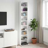 Vidaxl cd kast wit 33 x 23,5 x 175 cm bewerkt hout