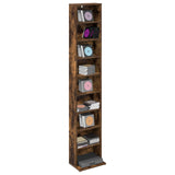 Vidaxl cd kast gerookt eiken 33 x 23,5 x 175 cm bewerkt hout