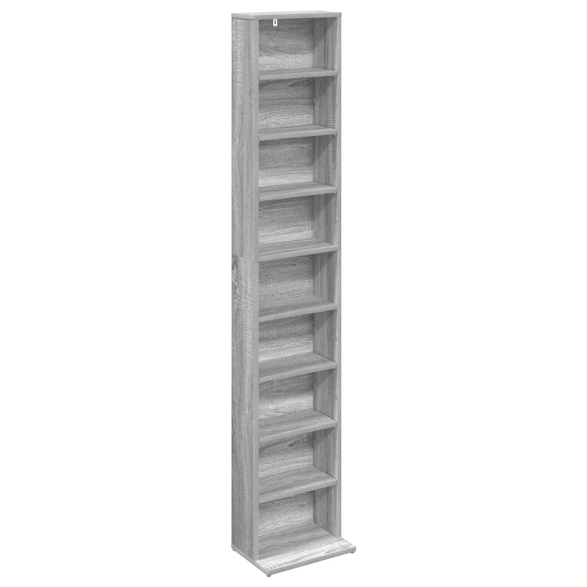 Vidaxl cd kast grijs sonoma 33 x 23,5 x 175 cm bewerkt hout