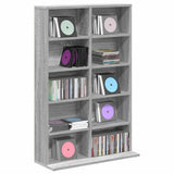 Vidaxl cd kast grijs sonoma 65 x 23,5 x 97,5 cm bewerkt hout