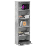 Vidaxl cd kast betongrijs 33 x 23,5 x 97,5 cm bewerkt hout