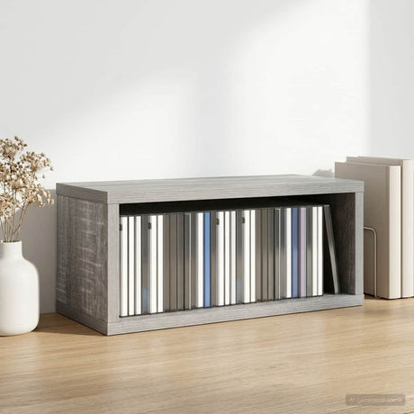 Vidaxl cd opslag rek grijs sonoma 40 x 17 x 17 cm bewerkt hout