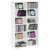 Vidaxl cd kast wit 60 x 17 x 92 cm bewerkt hout