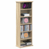 Vidaxl cd kast sonoma eiken 60 x 17 x 92 cm bewerkt hout