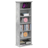 Vidaxl cd kast betongrijs 60 x 17 x 92 cm bewerkt hout